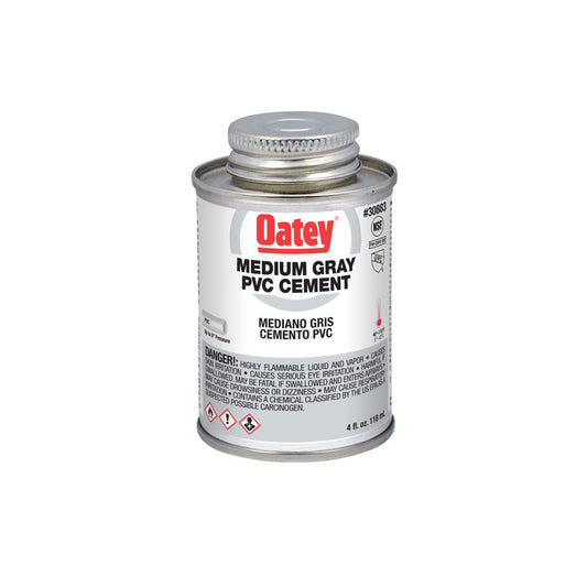 4 OZ PVC CEMENT MEDIUM GRAY