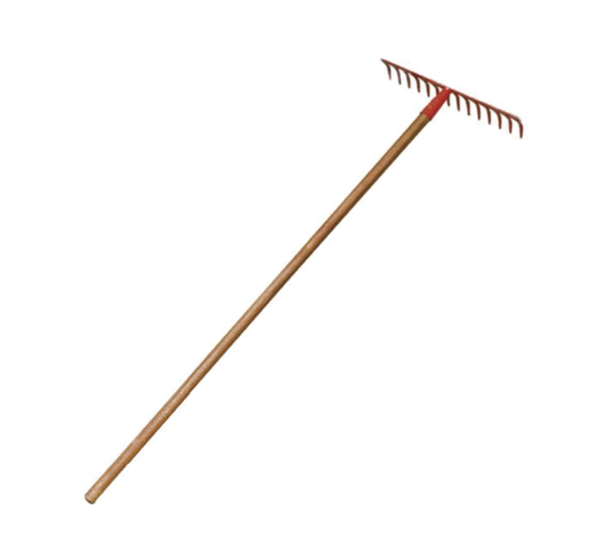 Steel Rake, 14 Tines. Wood Handle – SUNICO