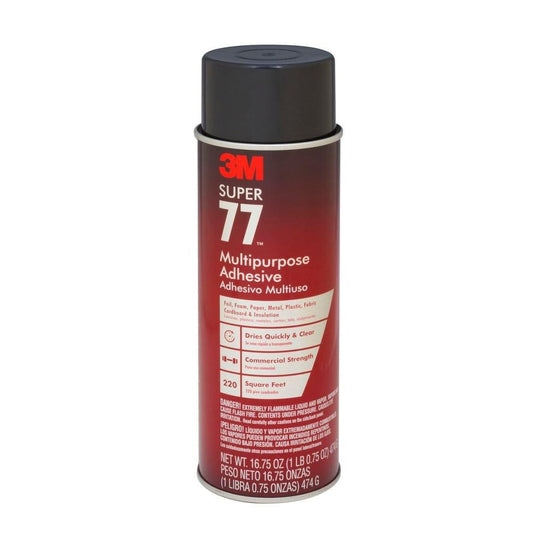 Super 77 Classic Spray Adhesive, Clear, 24 fl oz Can