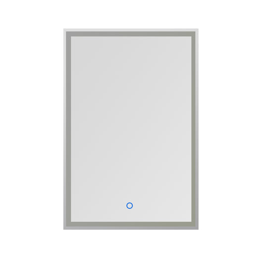 Rectangular LED Mirror 24"x31-1/2" 3000K,4000K,6000K Lum Dimmable Touch Switch Dual Voltage 110-220V