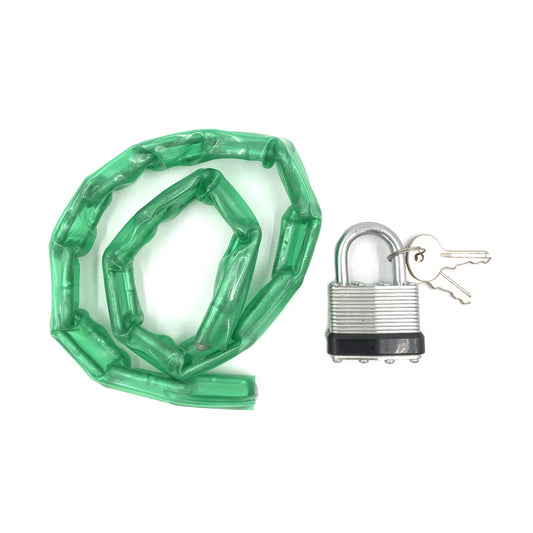 Laminated Padlock with Chain (40mm)