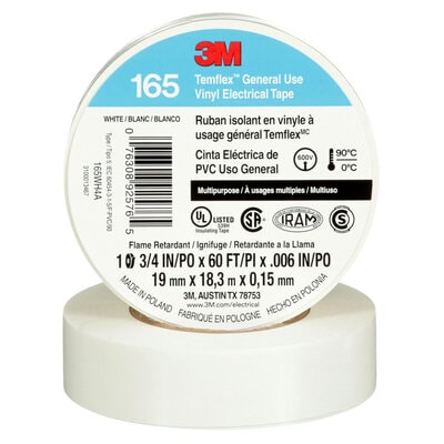 Temflex™ Electrical Tape - 3/4" x 60', White