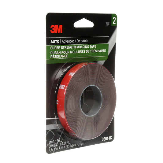 3M™ Super Strength Molding Tape, 1/2 in x 15 ft