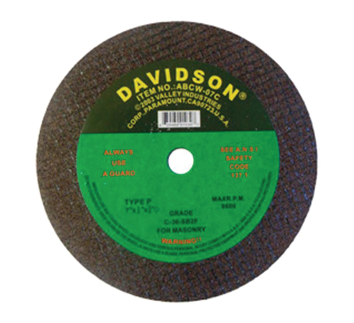 CutOff Wheel (Masonary 7") SUNICO