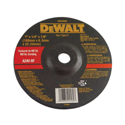 7" x 1/4" x 7/8" GRINDING ABRASIVE DISC TW