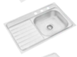 80 x 50 cm x 6" Top mount Sink right bowl  (Inset Type)