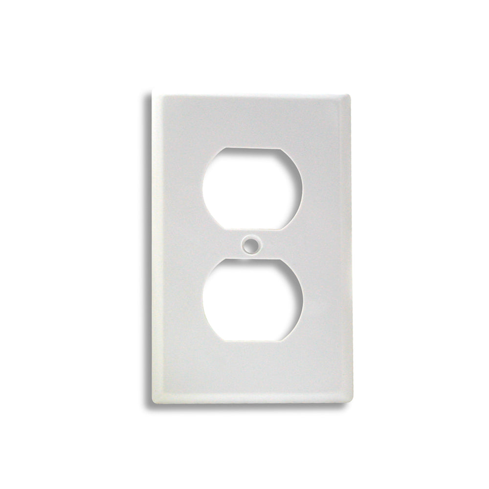 Duplex Outlet Wall Plate White SUNICO