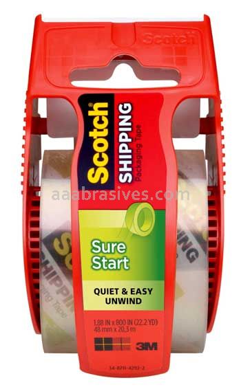 Scotch Shipping Packaging Tape with dispenser, 1.88 in x 800 in (48 mm x 20.3 m)
